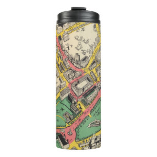 Map of the Coronation Route, London, England Thermal Tumbler