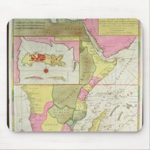 Map of the Countries of Africa Mouse Pad
