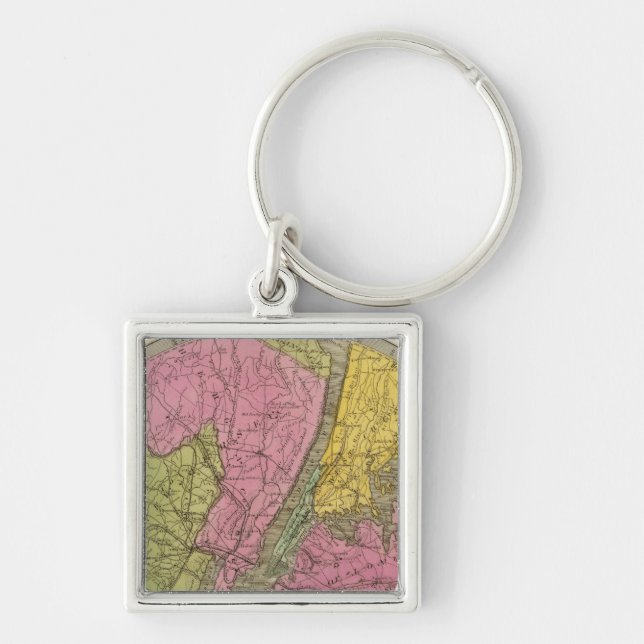 Map of the Country Key Ring (Front)
