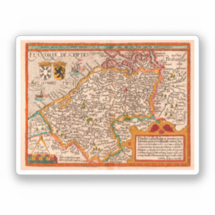 Map of the county of Flanders (1609)