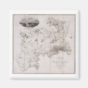 Map of the County of Middlesex, published 1819 (pr Magnet