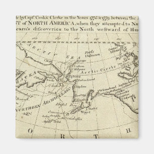 Map of the Discoveries made by Capts Cook & Clerk Magnet