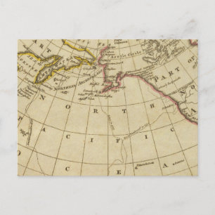 Map of the Discoveries made by Cook and Clerke Postcard