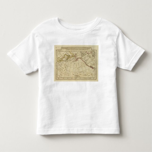 Map of the Discoveries made by Cook and Clerke Toddler T-Shirt (Front)