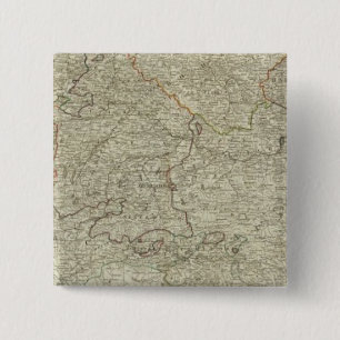 Map of the Empire of Germany Southern section 15 Cm Square Badge