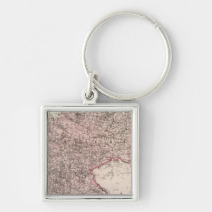 Map of the German Empire Key Ring