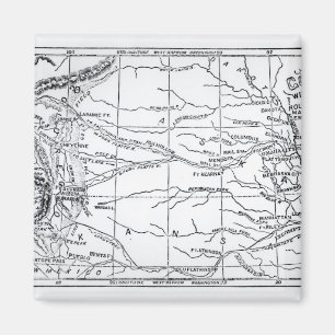 Map of the Gold Region, published in 'The Weekly' Magnet