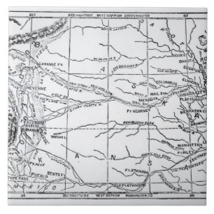 Map of the Gold Region, published in 'The Weekly' Tile