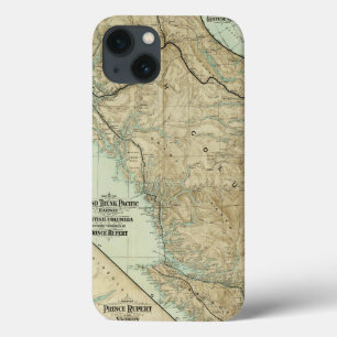 Map Of The Grand Trunk Pacific Railway iPhone 13 Case