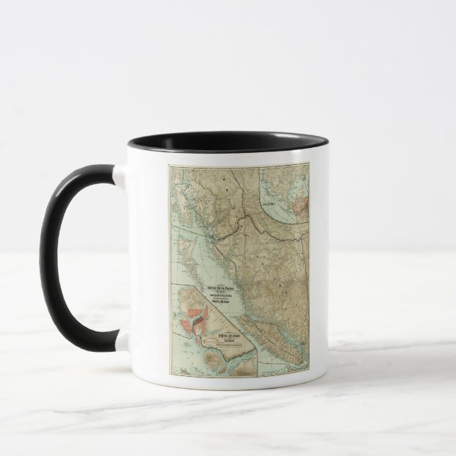 Map Of The Grand Trunk Pacific Railway Mug (Left)
