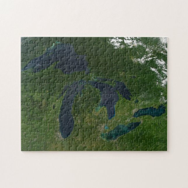 Map of the Great Lakes. Jigsaw Puzzle (Horizontal)