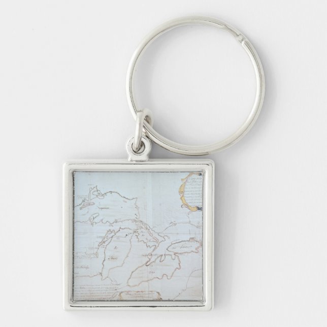 Map of the Great Lakes Key Ring (Front)