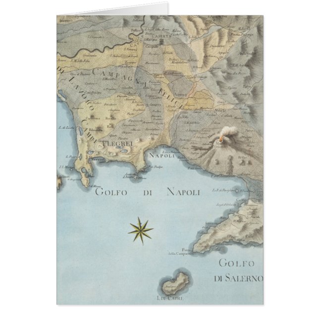 Map of the Gulf of Naples and Surrounding Area (Front)