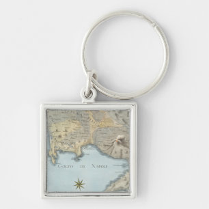 Map of the Gulf of Naples and Surrounding Area Key Ring