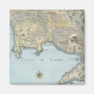 Map of the Gulf of Naples and Surrounding Area Magnet