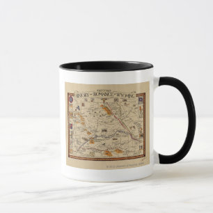 Map of the History and Romance of Wyoming Mug