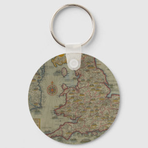 Map of The Invasions of England & Ireland Key Ring