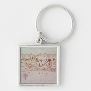 Map of the island of Puerto Rico, 1599 Key Ring
