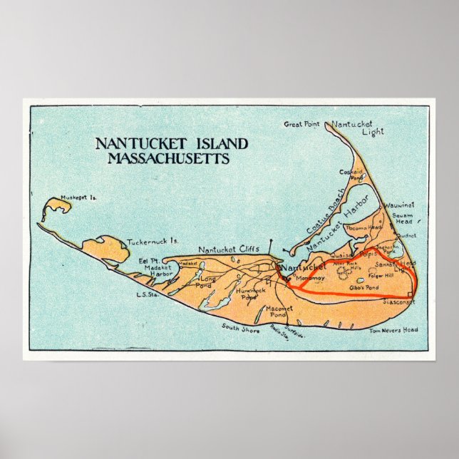Map of the Island Poster (Front)