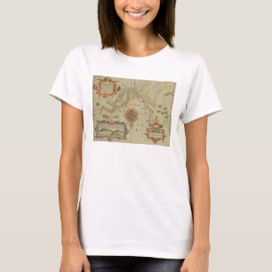 Map of the Magellan Straits, Patagonia, from the M T-Shirt