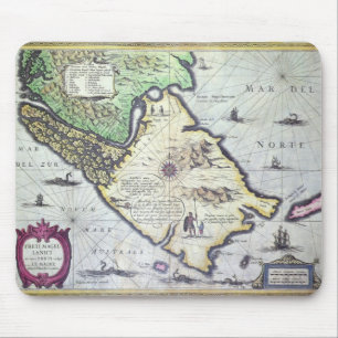 Map of the Magellan Straits, Patagonia Mouse Pad