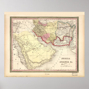 Map of the Middle East (1846) Poster