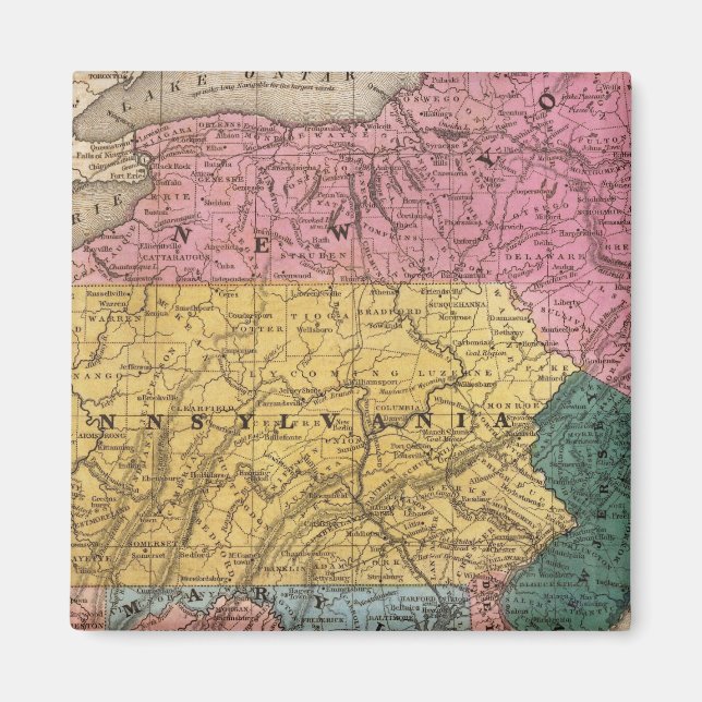 Map of the Middle States Magnet (Front)