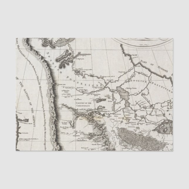 Map of the Missouri Tissue Paper (Front)