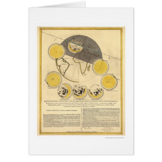 Map of the Moon and a Solar Eclipse by Panser 1748 (Front)