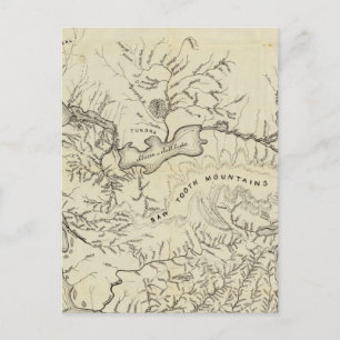 Map Of The New Alaska Gold Fields Postcard