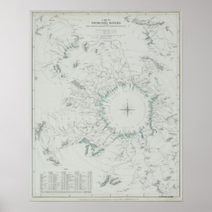 Map of the North Pole Poster
