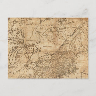 Map of the Northern and Middle States 2 Postcard