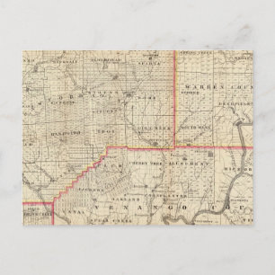 Map of the Oil Region of Pennsylvania Postcard