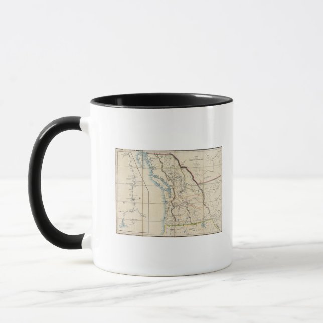 Map of the Oregon Territory 2 Mug (Left)