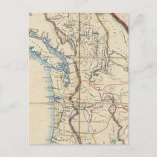 Map of the Oregon Territory 2 Postcard
