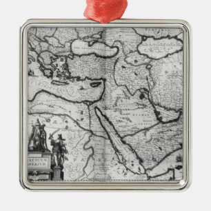 Map of the Ottoman Empire Metal Ornament