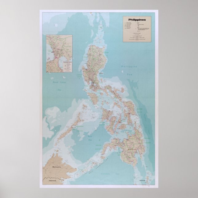 Map of The Philippines (1990) Poster (Front)