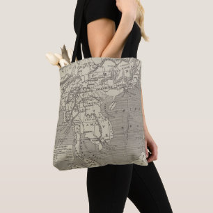 Map of the Proposed Route to China from Burma Tote Bag