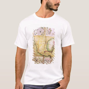 Map of the route followed by Hernando Cortes T-Shirt