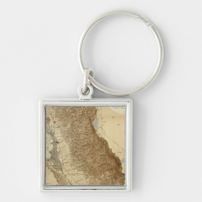 Map Of The San Joaquin Key Ring (Front)