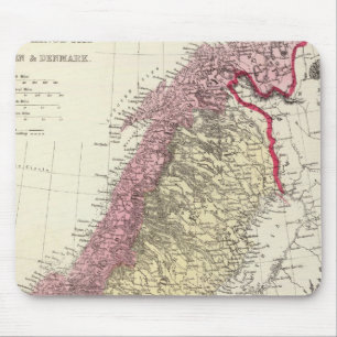 Map of the Scandinavian Kingdoms Mouse Pad