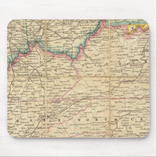 Map of The Seat of Civil War In America Mouse Pad