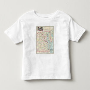 Map Of The Seat Of War Toddler T-Shirt
