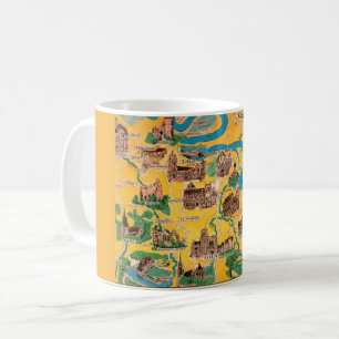 Map of the Seine Valley of France Mug