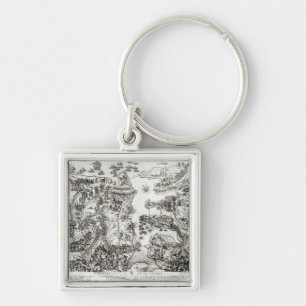 Map of the Siege of Malta in 1565 Key Ring