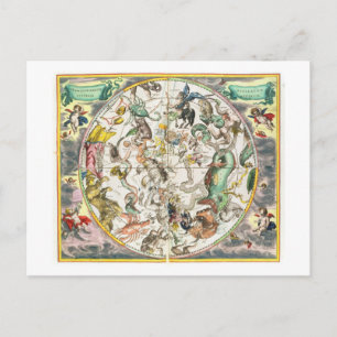 Map of the Southern Hemisphere, from 'The Celestia Postcard