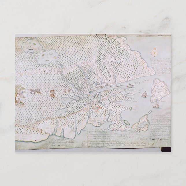 Map of the St. Lawrence Estuary 2 Postcard (Front)