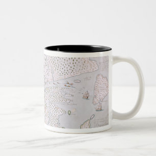 Map of the St. Lawrence Estuary 2 Two-Tone Coffee Mug