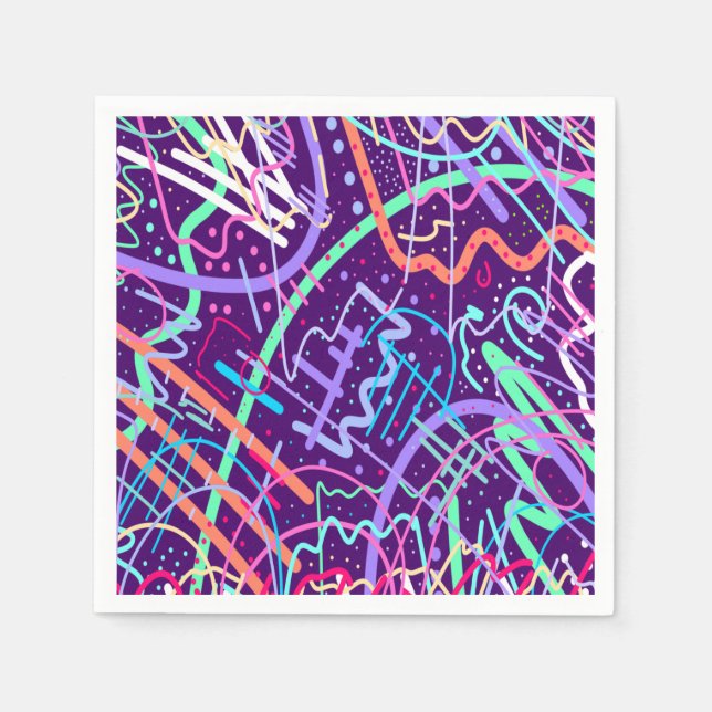 Map of the Stars Napkin (Front)