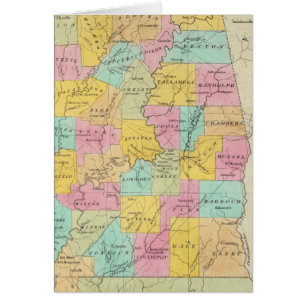 Map of the State of Alabama